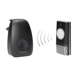 OPERA AC wireless mains-powered doorbell with learning system, 48 sounds, 100m